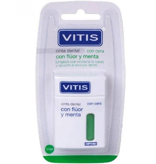 Vitis Cinta Dental Con Fluor Y Menta (50 M)