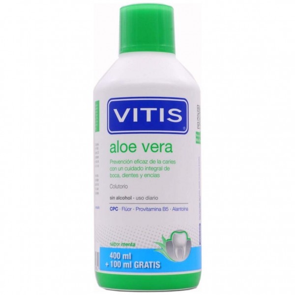 Vitis Colutorio Aloe Vera Sabor Menta, 500 Ml