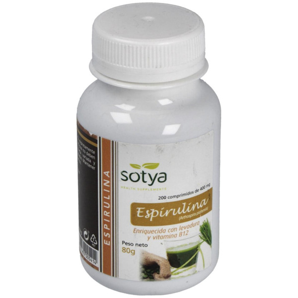 Sotya Espirulina 400 Mg 200 Cápsulas