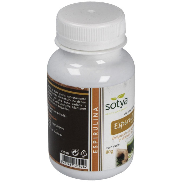 Sotya Espirulina 400 Mg 200 Cápsulas