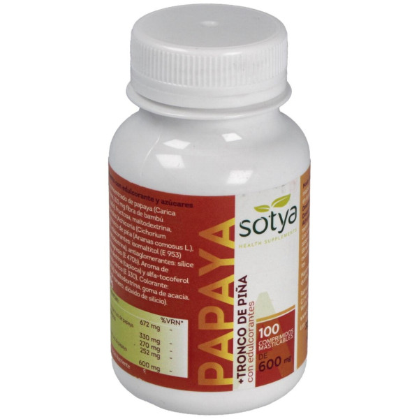 Sotya Papaya 600Mg 100Comp