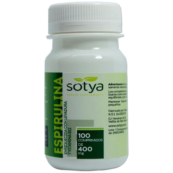 Sotya Espirulina 100 Comprimidos De 400Mg