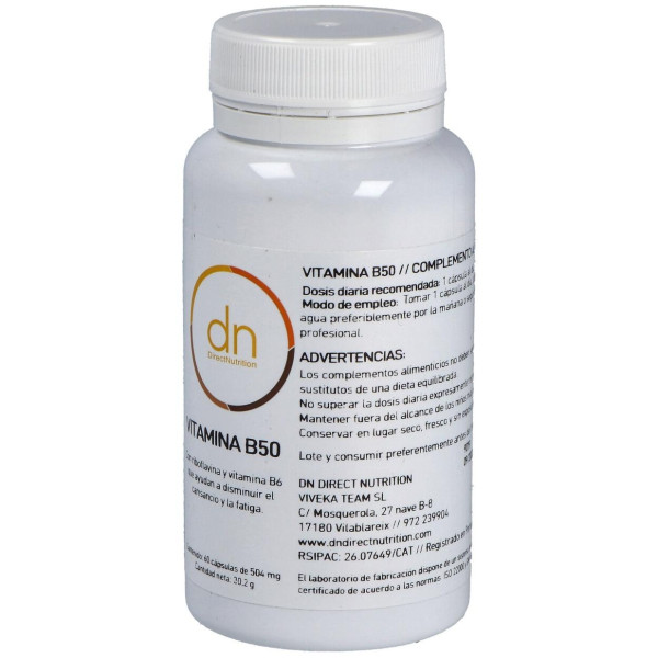 Direct Nutrition Vitamina B50 Complex 60Cpr