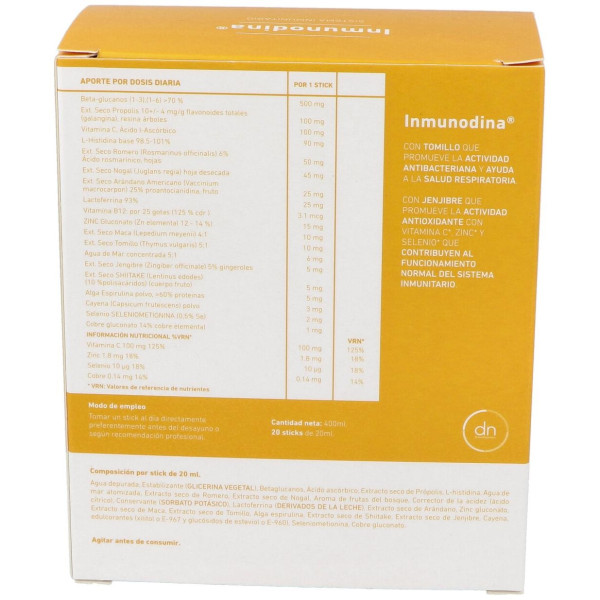 Direct Nutrition Inmunodina Sistema Inmunitario Viales 15Uds