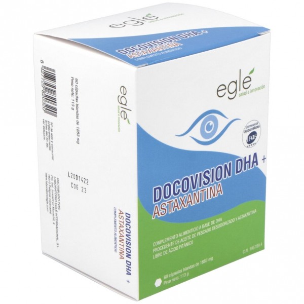 Eglé Docovision Dha + Astaxantina 60Caps
