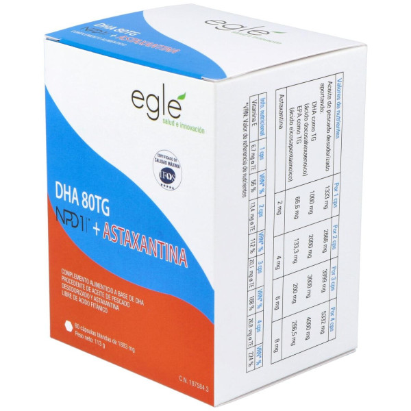 Egle Npd1 Dha 80Tg Astaxantina 60Caps