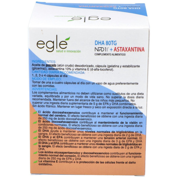 Egle Npd1 Dha 80Tg Astaxantina 60Caps