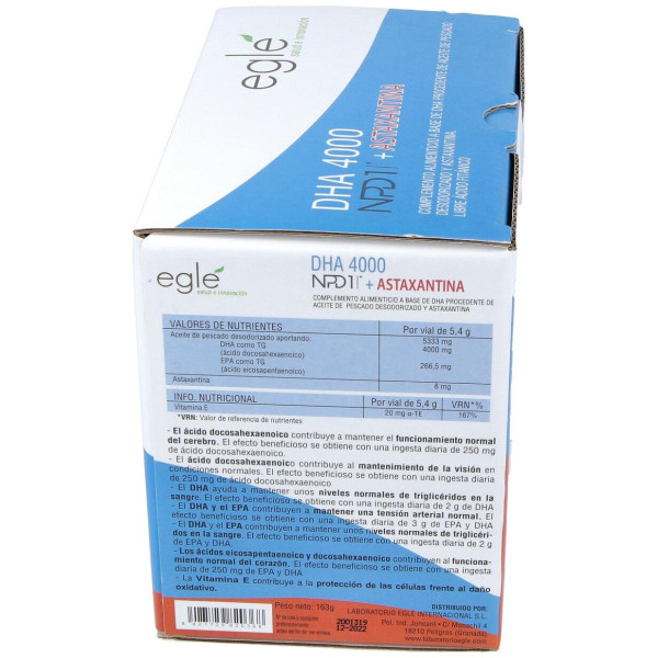 Eglé Dha 4000 Npd1 + Astaxantina 30X5Ml