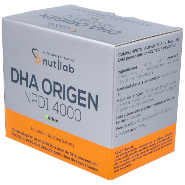 Nutilab Dha Origen Npd 4000 30 Ampollas