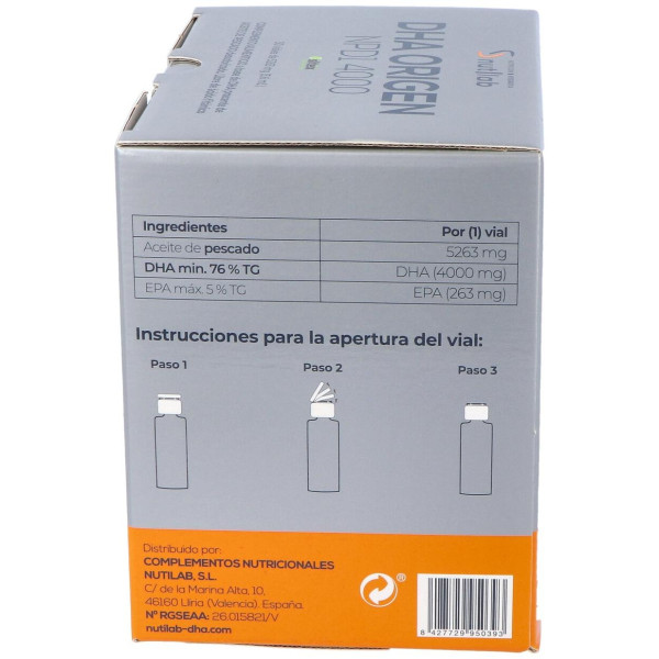 Nutilab Dha Origen Npd 4000 30 Ampollas