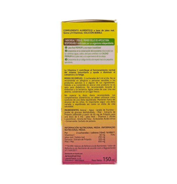 Arkoreal Jarabe Protect Bio (1 Envase 140 Ml Sabor Fresa)