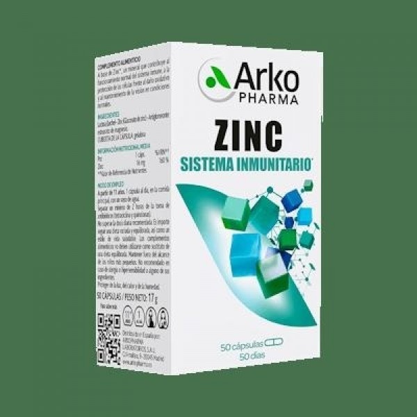 Arkopharma Arkovital Zinc, 50 Cápsulas