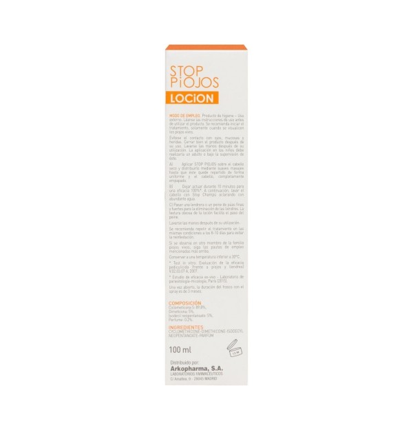 Stop Piojos Locion Dimeticona (1 Envase 100 Ml)