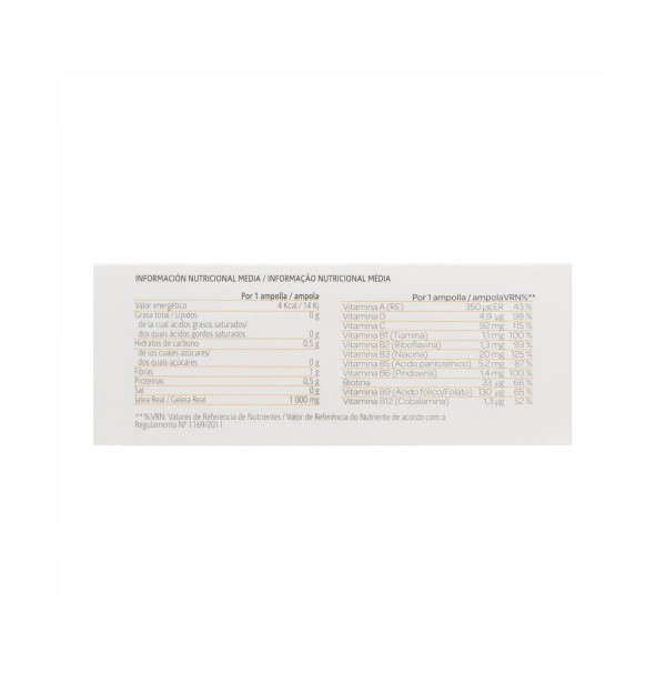 Arkoreal Jalea Real Vitaminada Sin Azucar (1000 Mg 20 Ampollas 15 Ml)
