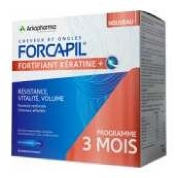 Arkopharma Forcapil Fortificante Keratina+ Tratamiento 3Meses 3X60Caps