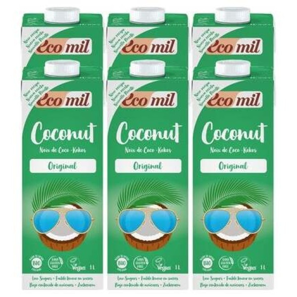 Ecomil Bebida De Coco Original Agave 1Lt 6Ud Bio