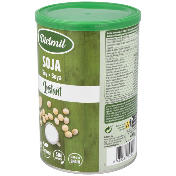 Diemil Leche De Soja En Polvo Instantaneo 400Gr