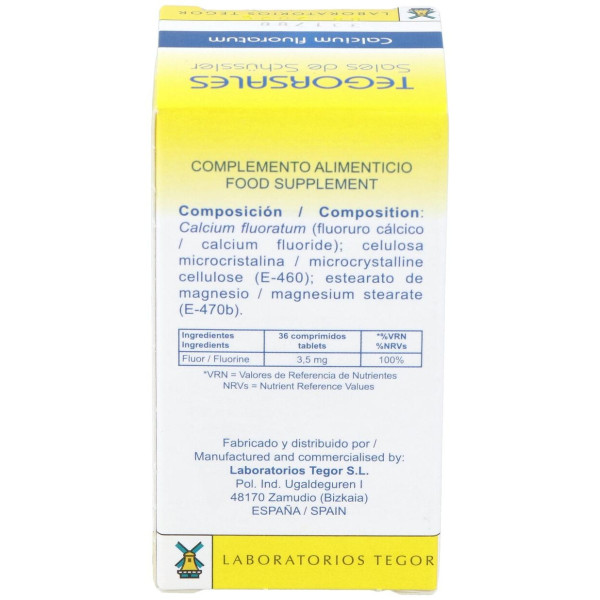 Calcium-Fluor.D12 Tegorsales (Nº1) 350 Comp.20G
