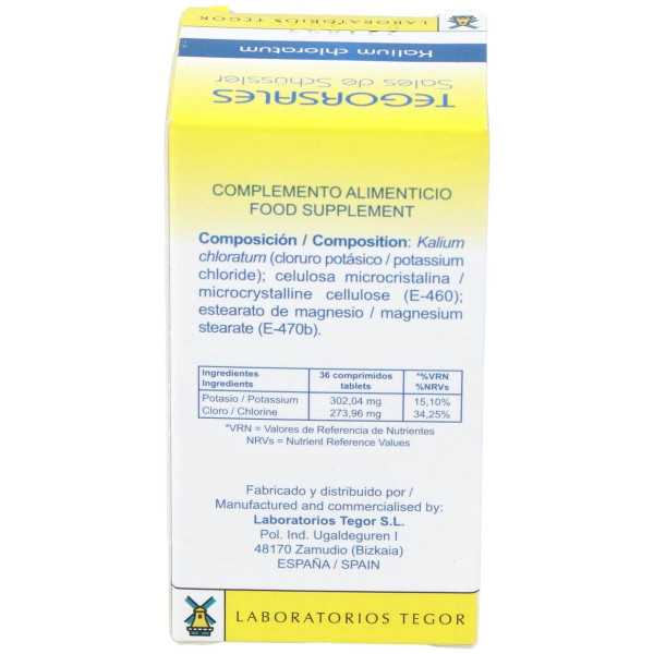Kalium-Chlor.D6 Tegorsales (Nº4) 350 Comp.20G