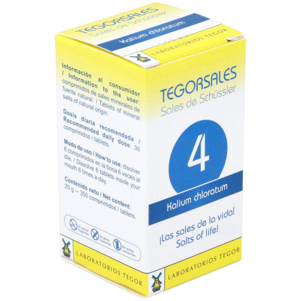 Kalium-Chlor.D6 Tegorsales (Nº4) 350 Comp.20G