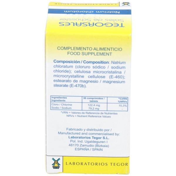 Natrium-Chlor.D6 Tegorsales (Nº8) 350 Comp.20G