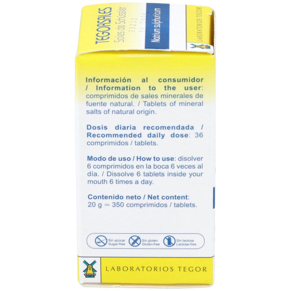 Natrium-Sulf.D6 Tegorsales (Nº10) 350 Comp.20G
