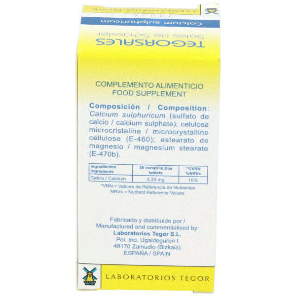 Calcium-Sulf.D6 Tegorsales (Nº12) 350 Comp.20G