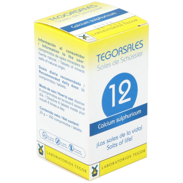 Calcium-Sulf.D6 Tegorsales (Nº12) 350 Comp.20G