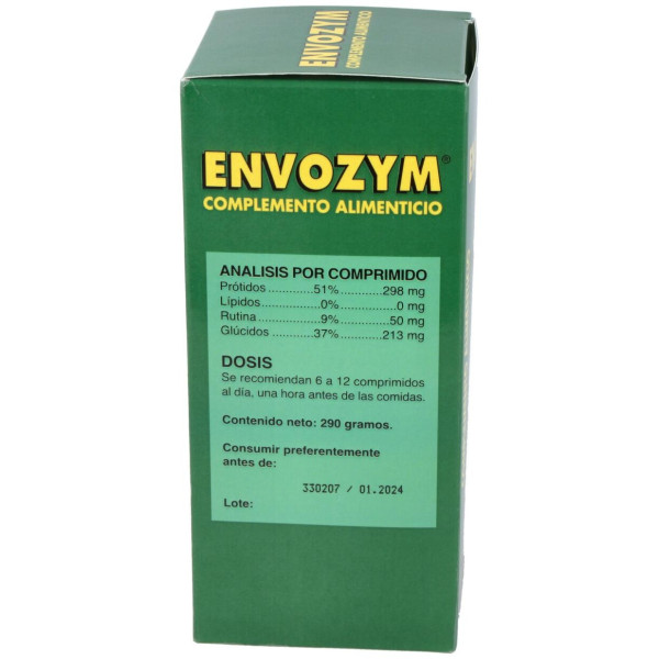 Envozym Complemento Alimenticio 500 Comp.