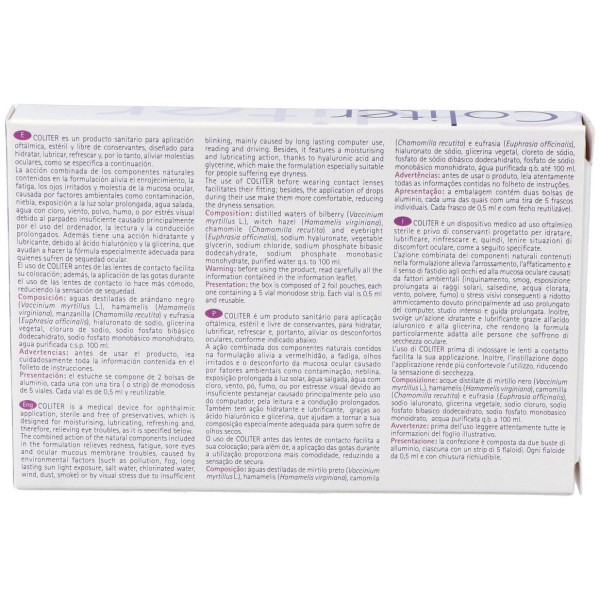 Coliter (Agua De Euphrasia) Colirio 10X0,5Ml.