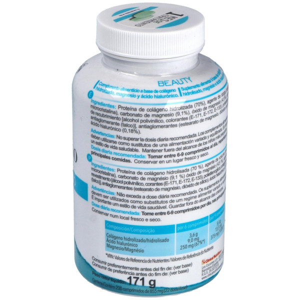 Clinical Nutrition Beauty Col Geno Y Magnesio Y Acido Hialur¢Nico 200 Comprimidos