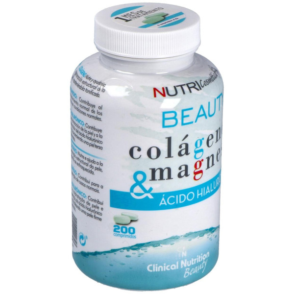 Clinical Nutrition Beauty Col Geno Y Magnesio Y Acido Hialur¢Nico 200 Comprimidos