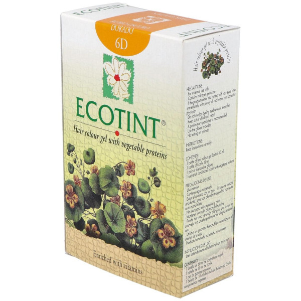 Ecotint Tinte Cabello 6D Rubio Oscuro Dorado 130Ml