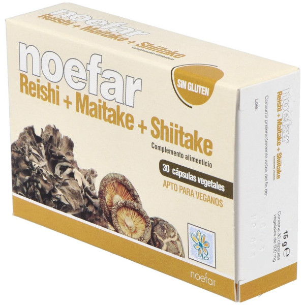 Noefar Reishi Maitake Shitake 30Caps
