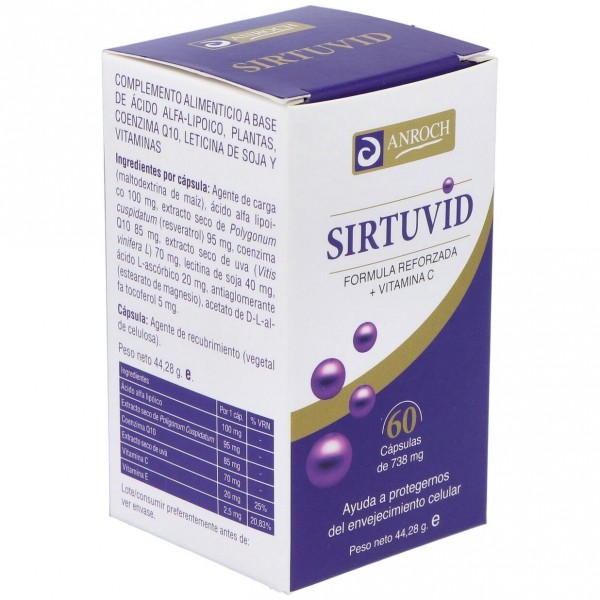 Anroch Fharma Sirtuvida 60 Cáps. 550Mg
