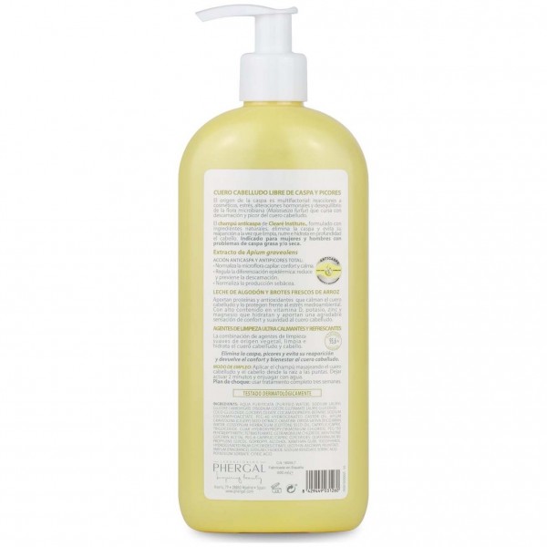 Phergal Clearé Institute Champú Anticaspa 400 Ml