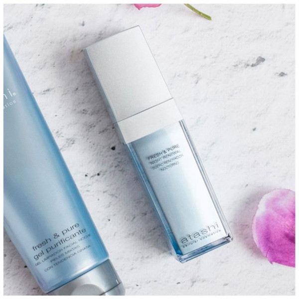 Atashi® Fresh Y Pure Suero Facial Renovador Night Renewal 30Ml