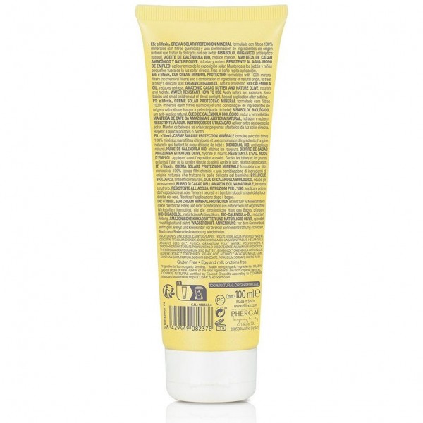 E'Lifexir Baby Care Crema Solar Mineral Spf50+ Piel Sensible 100Ml
