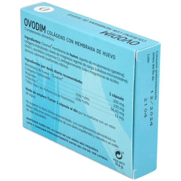 Ovodim Colageno Con Ovomet 30Cap.