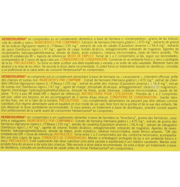 Herbensurina (30 Comprimidos)