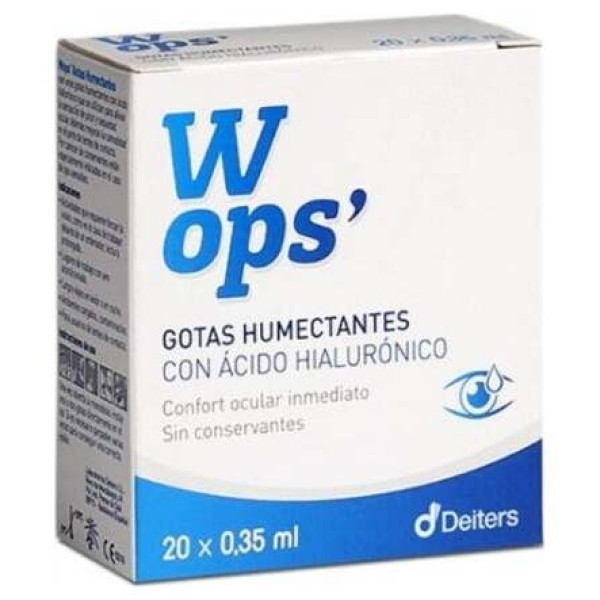 Wops Gotas Oftálmicas Hidratantes 20 Monodosis