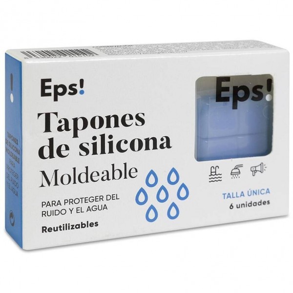 Deiters Teps! Tapón De Silicona Moldeable, 6 Unidades
