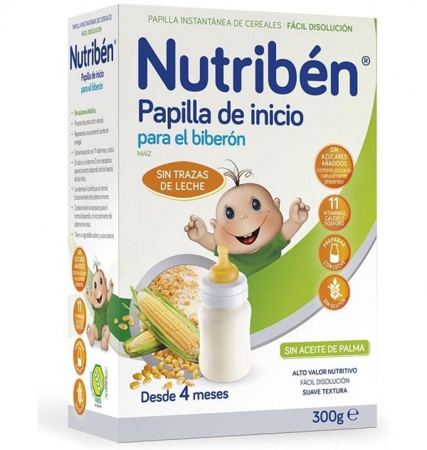 Nutriben Inicio Biberon - Papilla Sin Gluten, 300 G. - Alter