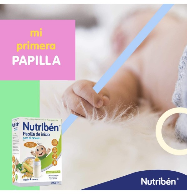Nutriben Inicio Biberon - Papilla Sin Gluten, 300 G. - Alter