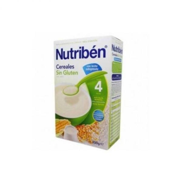 Nutriben Cereales Sin Gluten Papilla Leche Adapt, 300 G. - Alter