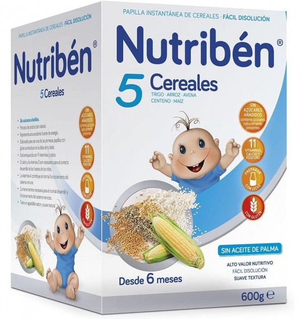 Nutriben 5 Cereales, 600 G. - Alter