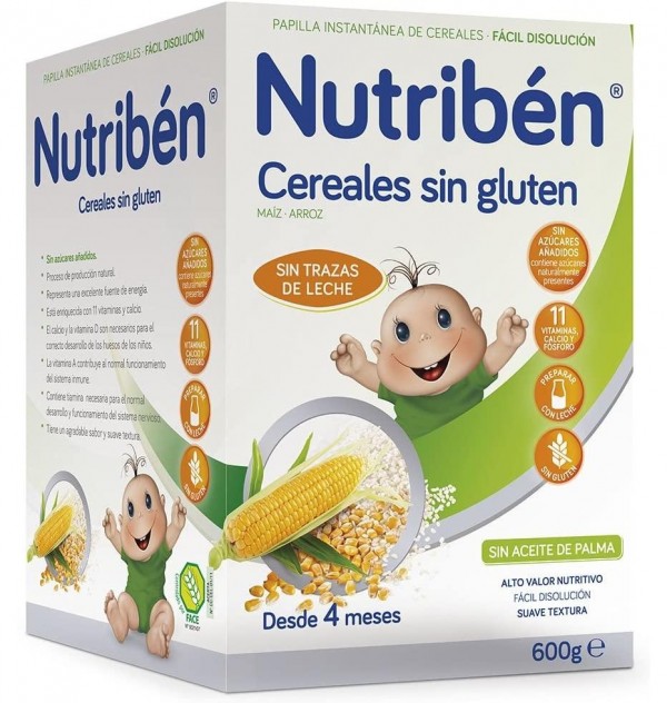 Nutriben Cereales Sin Gluten Papilla, 600 G. - Alter