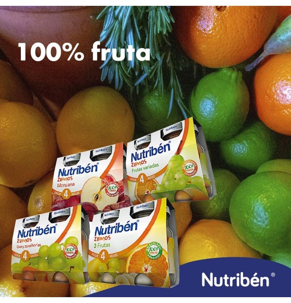Nutriben Zumo Frutas Variadas, Bipack. - Alter