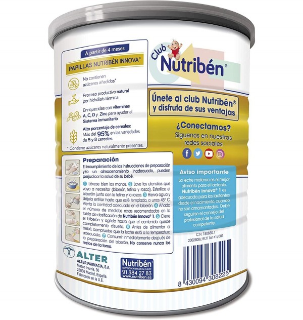 Nutriben Innova 1. - Alter