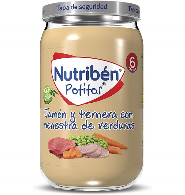 Nutriben Jamon Y Ternera Con Menestra De Verduras. - Alter
